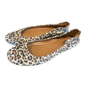 Lucky Brand Emmie Flats Sz 10W Leopard Slip Ons
